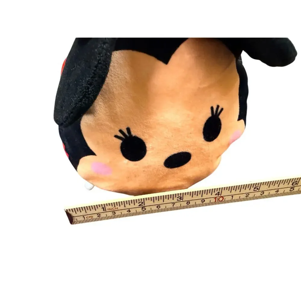 Disney Tsum Tsum Minnie Mouse Plush Large Red Polka Dot 9”‎ Stuffed Toy